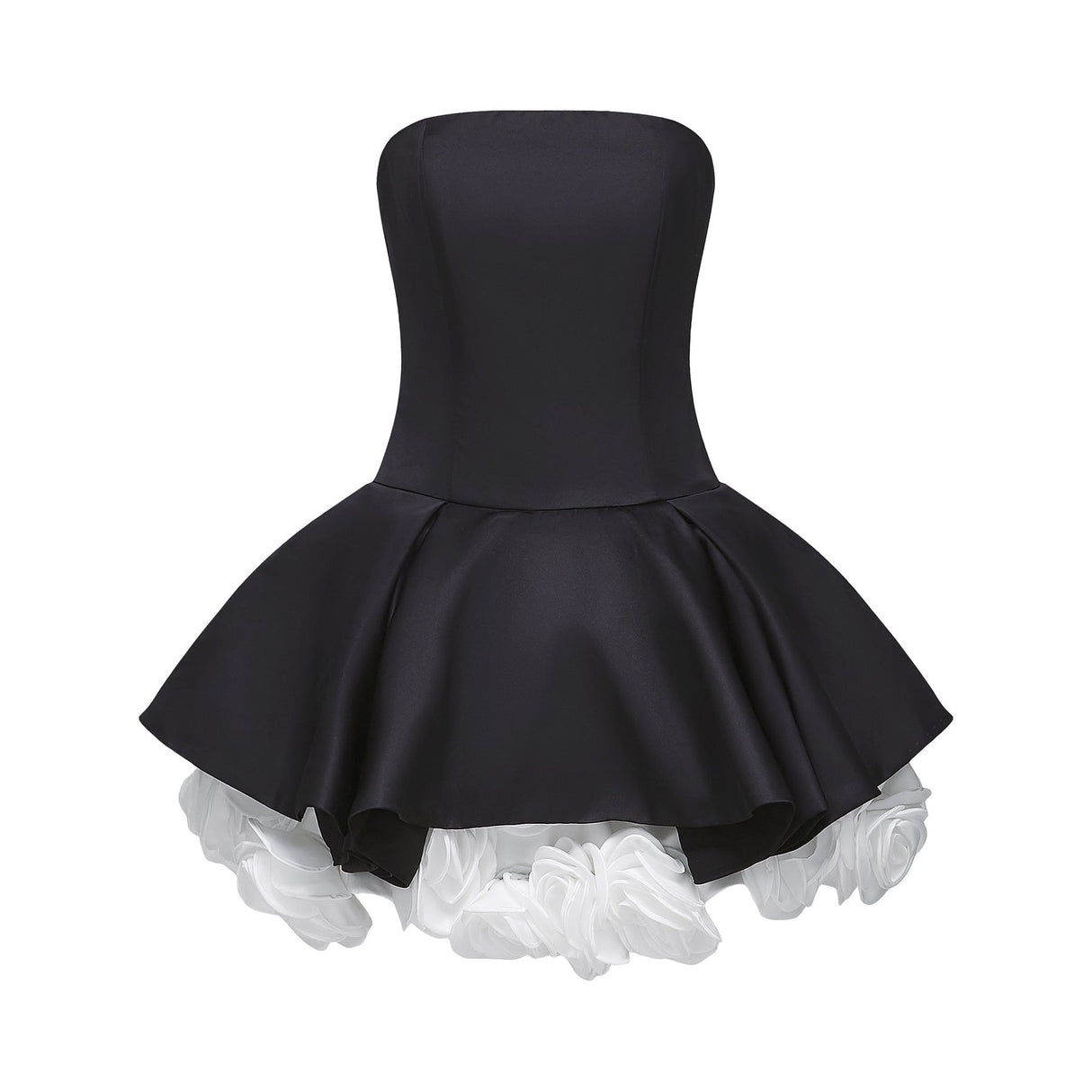 Chiara Mini Dress - Off - Shoulder Style - Sleeveless - Multi - Layered - Fitted Waist