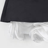 Chiara Mini Dress - Off - Shoulder Style - Sleeveless - Multi - Layered - Fitted Waist