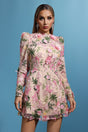Chiara Pink Floral Mini Dress