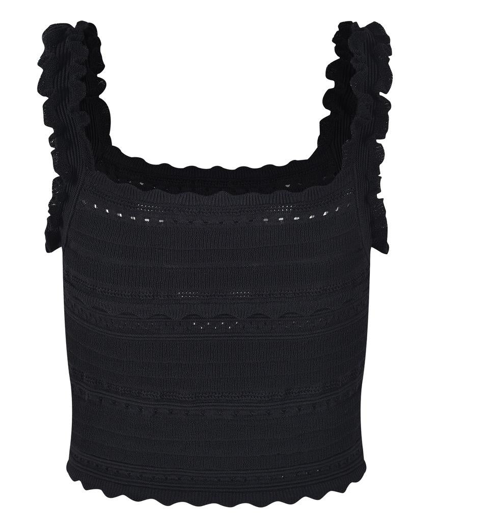 Chloe Top & Skirt Set - Body - Hugging Silhouette - Textured Fabric - Ruffled Details - Cut - Out Slit - Timeless Chic