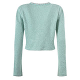 Clara Jacket & Skirt Set - Sophisticated Tweed Texture - Floral Embellishments - Pearl Button Detailing - Tailored Fit