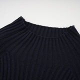 Clarisse darkblue knitted top  dress matching set