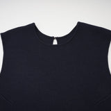 Clarisse darkblue knitted top  dress matching set