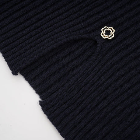 Clarisse darkblue knitted top  dress matching set