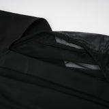 Clarisse semisheer ruched midi dress