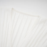 Claudette Vneck pleated mini dress