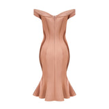 Clémence bustierstyle fitted midi dress