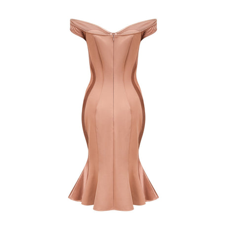 Clémence bustierstyle fitted midi dress