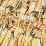 Clémence floralprint cutout midi dress