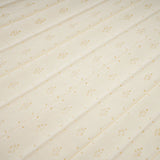 Clementina Maxi Dress White Faux - Pearl Embellished Pleated Scallop Hem