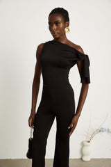 Clotilde black knitted top  trousers matching set