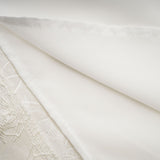 Colette white jacquard tiered mini dress