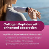 Collagen Peptides Powder – Unflavoured with Probiotics & Enzymes (8.67oz)