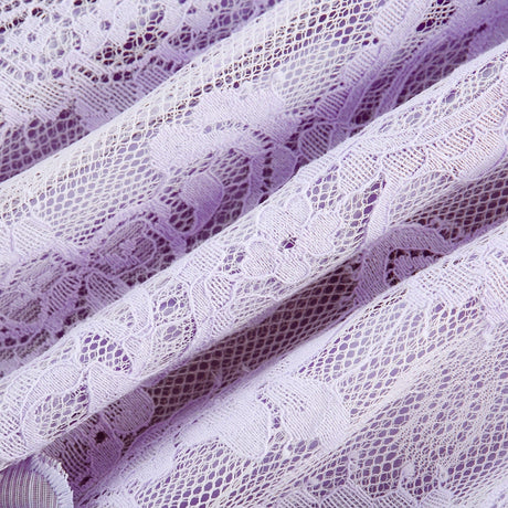 Colomba Skirt & Top Set - Lace Embroidery - Notched Lapels - Faux - Flower Embellishment - Mini Length