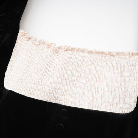 Coralie longsleeved velvet mini dress