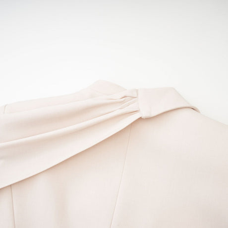 Coralie shawldetailed jacket in Neutrals