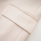 Coralie shawldetailed jacket in Neutrals