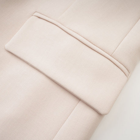 Coralie shawldetailed jacket in Neutrals