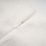 Coralie white petaldetail buttoned mini dress