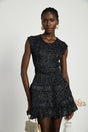 Cordelia sequinembellished tiered mini dress