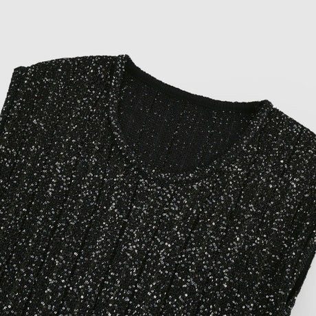 Cordelia sequinembellished tiered mini dress