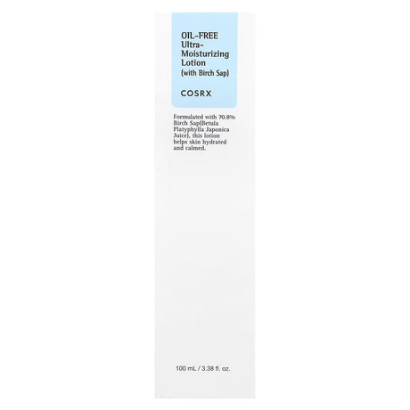 CosRx, Oil - Free Ultra - Moisturizing Lotion with Birch Sap, 3.38 fl oz (100 ml)