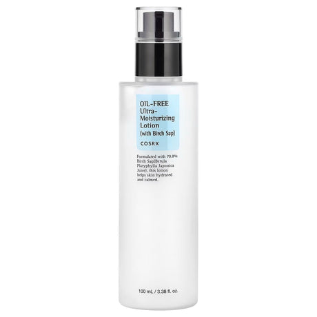 CosRx, Oil - Free Ultra - Moisturizing Lotion with Birch Sap, 3.38 fl oz (100 ml)