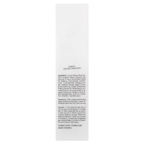 CosRx, Ultimate Nourishing Rice, Overnight Spa Beauty Mask, 2.02 fl oz (60 ml)