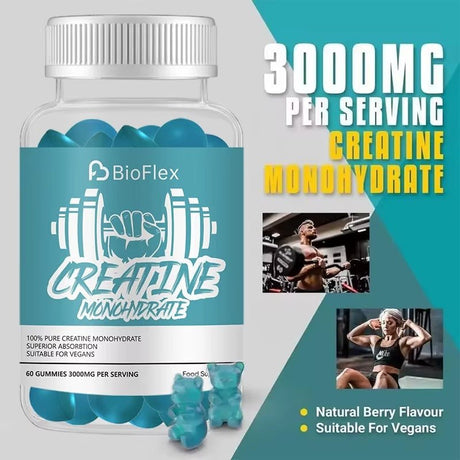 Creatine Gummies – Monohydrate Pre - Workout Energy & Muscle Growth Support