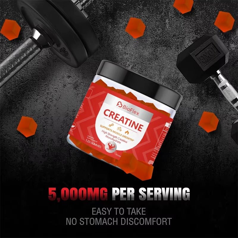 Creatine Monohydrate Gummies – 5000mg Pre - Workout Energy Boost (120 Gummies)