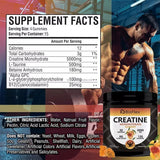 Creatine Monohydrate Gummies – 5000mg Pre - Workout Energy Boost (120 Gummies, Peach Flavor)