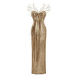 Cressida Gold Sparkly Embellished Maxi Dress