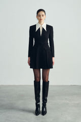 Amelia Loose Fit Collared Dress – Lined Finish – Stretch Woven Comfort