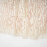 Cynthia Neutrals 3D Petal Textured Midi Dress