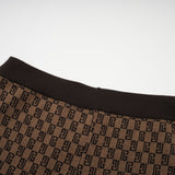 Cyrielle monogramjacquard top  trousers matching set