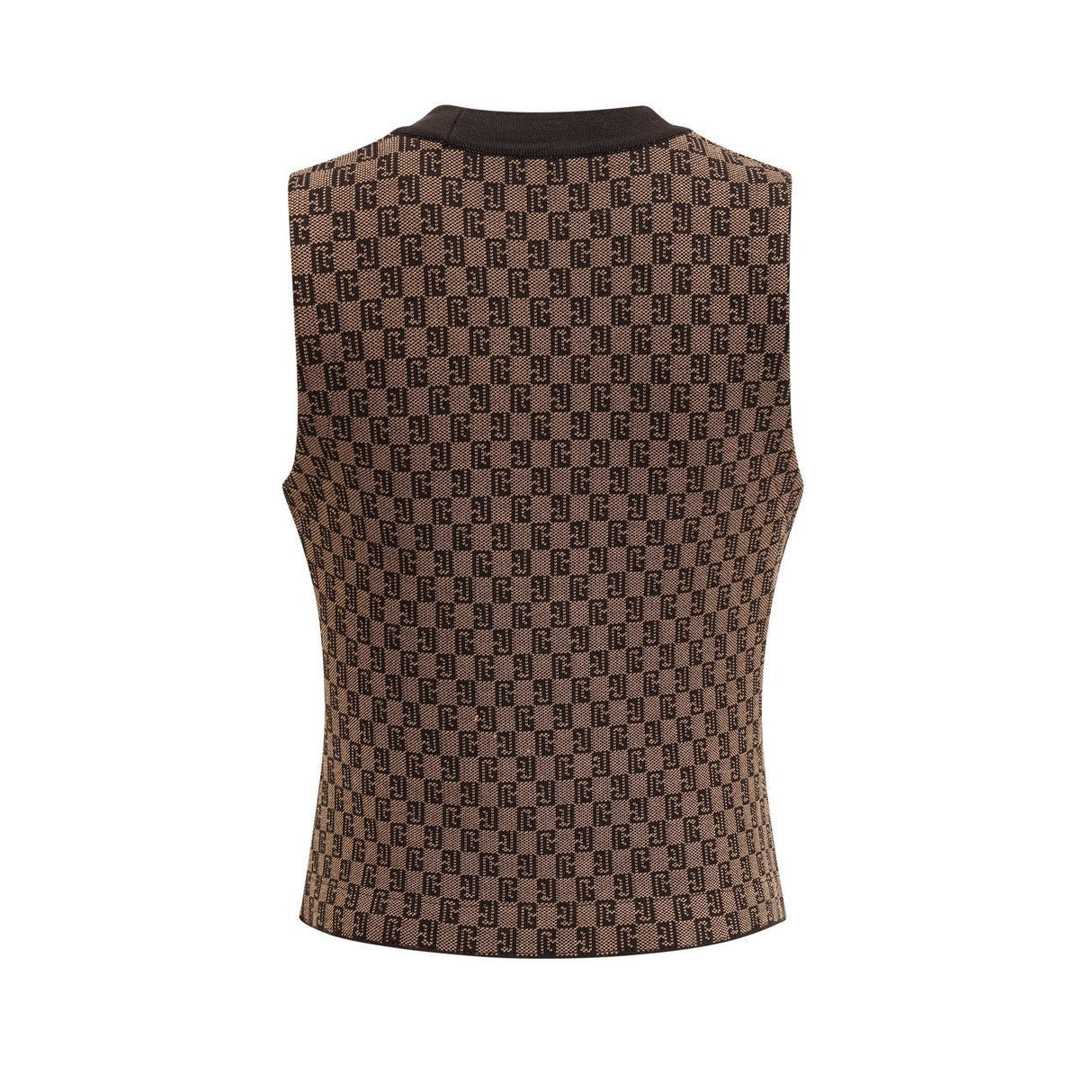 Cyrielle monogramjacquard top  trousers matching set