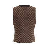 Cyrielle monogramjacquard top  trousers matching set