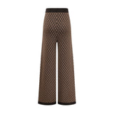 Cyrielle monogramjacquard top  trousers matching set