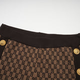 Cyrielle monogramjacquard top  trousers matching set