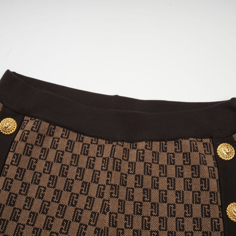 Cyrielle monogramjacquard top  trousers matching set