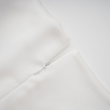 Cyrielle ribbondetail puffsleeve maxi dress