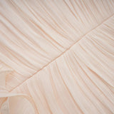 Dakota Maxi Dress Ruffled Pleated Neutral Glitter Strapless & Corset