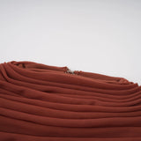 Danaé Brown Shirredeffect Draped Maxi Dress
