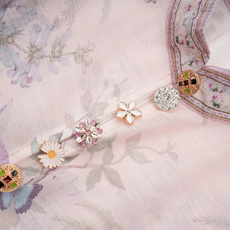 Daniela Mini Dress Light - Pink Floral Print & Belted Waist