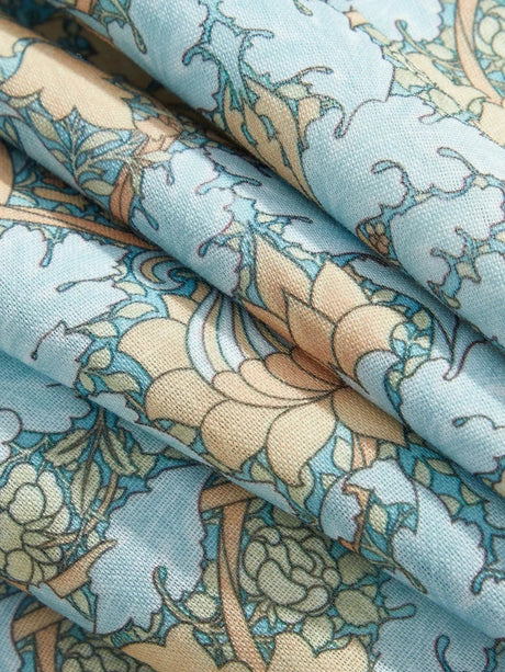 Danielle Midi Dress - V Neckline - Bishop Sleeve - High Waist - A Line - Boho Style