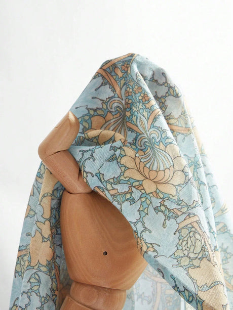 Danielle Midi Dress - V Neckline - Bishop Sleeve - High Waist - A Line - Boho Style