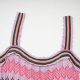 Daphné contrastcolor knitted midi dress