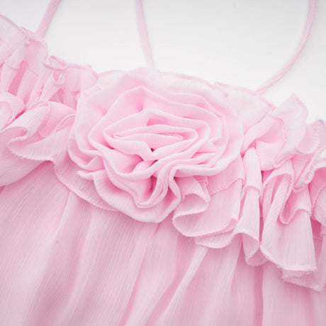 Darcy pink strapless semisheer top
