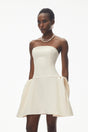 Daryna Ivory Cinched Waist Mini Dress