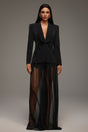 Dayana Black Sequin V-Neck Maxi Dress